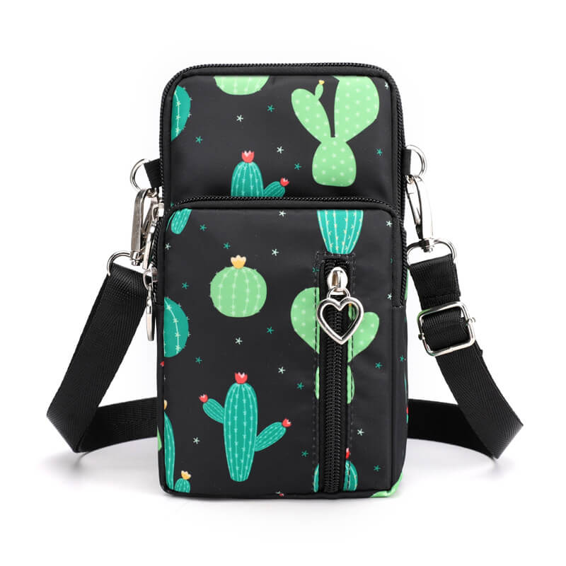 Mini Nylon Crossbody Bag for Women - Small adjustable strap