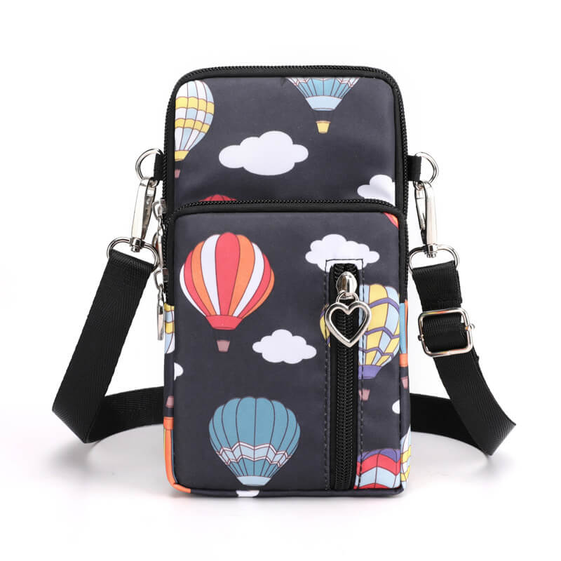 Mini Nylon Crossbody Bag for Women - Small adjustable strap