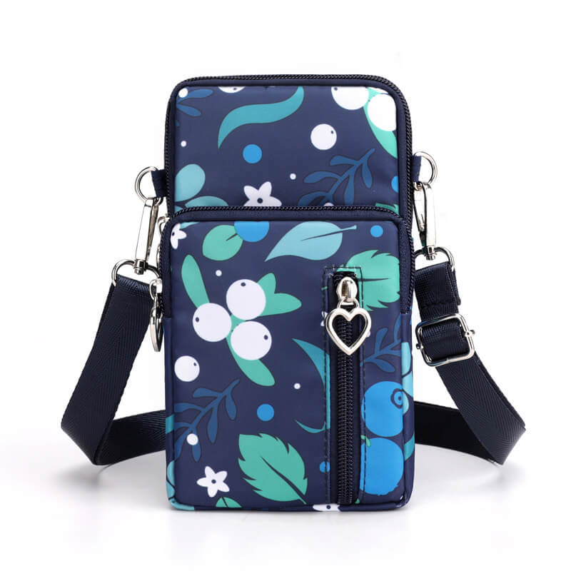 Mini Nylon Crossbody Bag for Women - Small adjustable strap