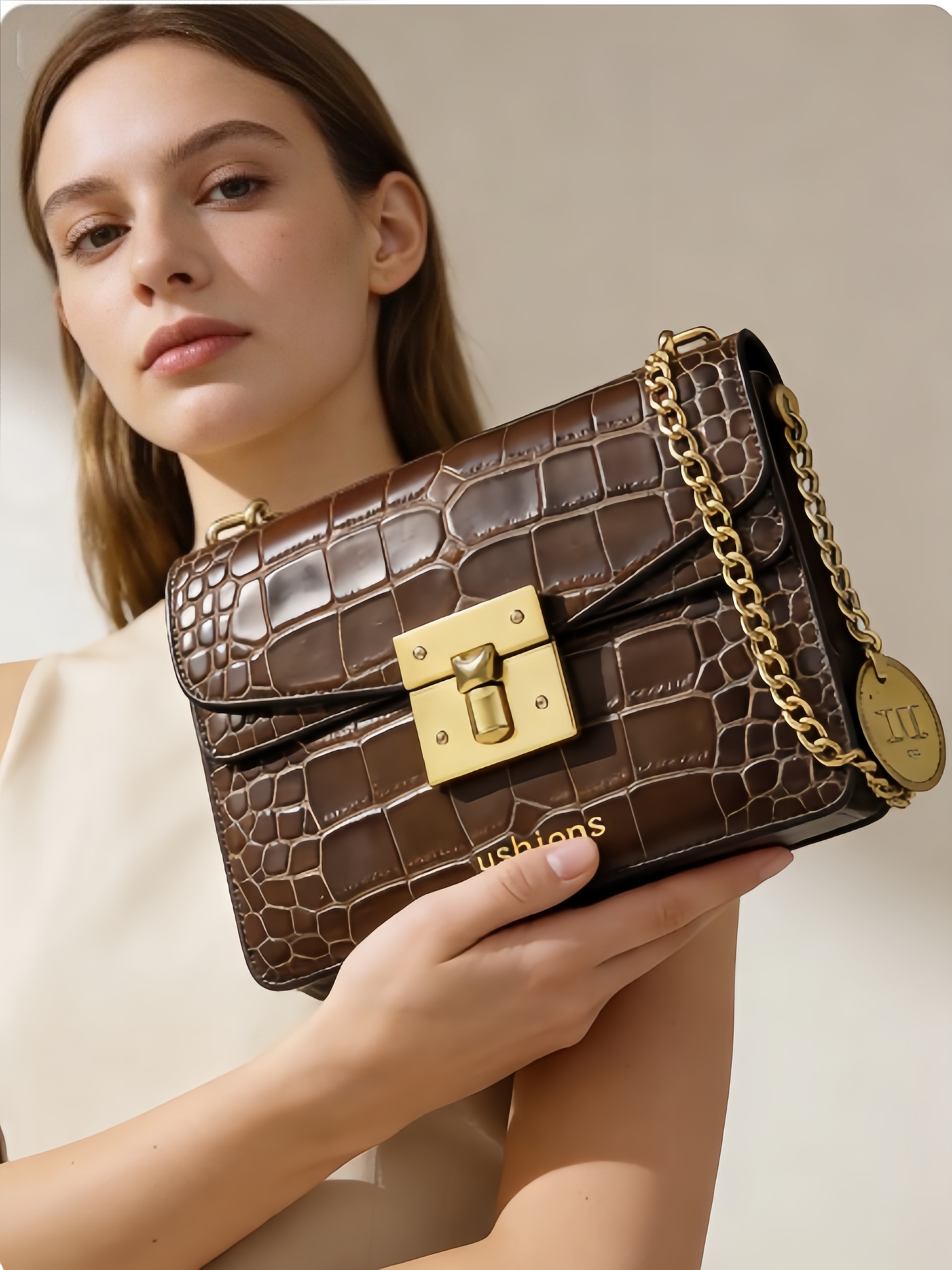 The Classic Savannah Satchel-Crocodile Bag