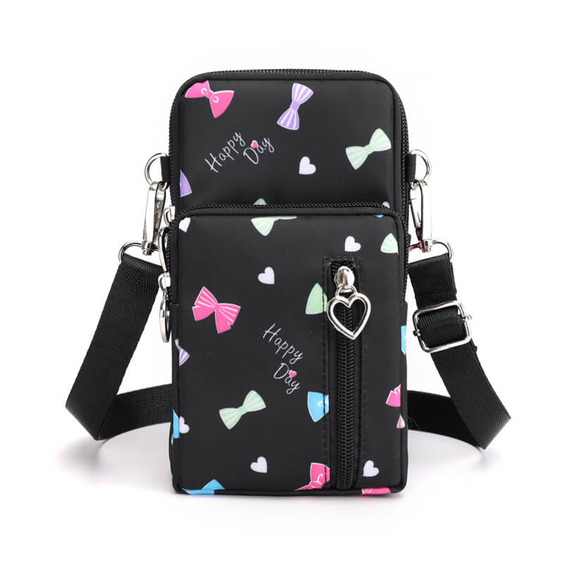 Mini Nylon Crossbody Bag for Women - Small adjustable strap