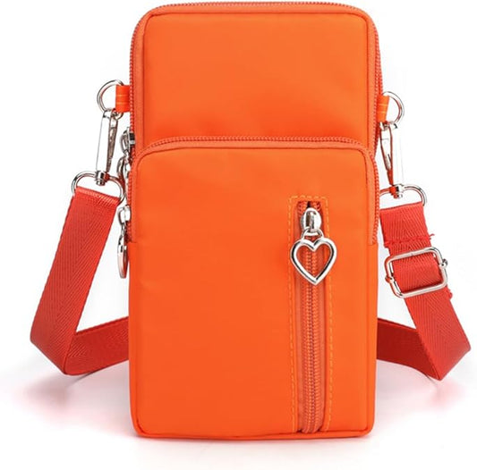 Mini Nylon Crossbody Bag for Women - Small adjustable strap