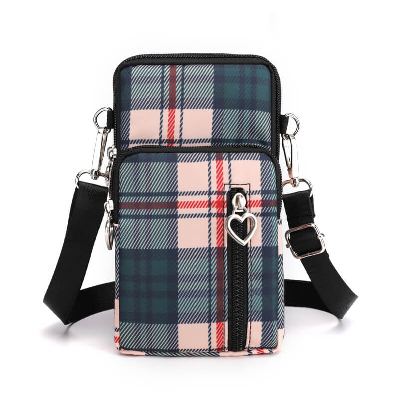 Mini Nylon Crossbody Bag for Women - Small adjustable strap