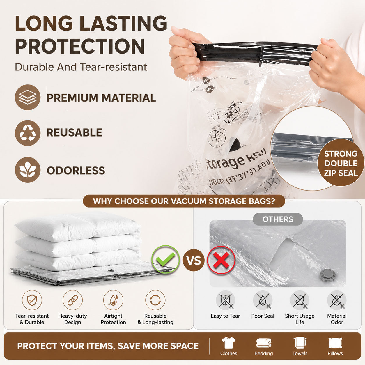 Travel Vacuum Storage – Perfect for Carry-On Suitcases