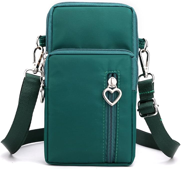 Mini Nylon Crossbody Bag for Women - Small adjustable strap