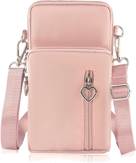 Mini Nylon Crossbody Bag for Women - Small adjustable strap