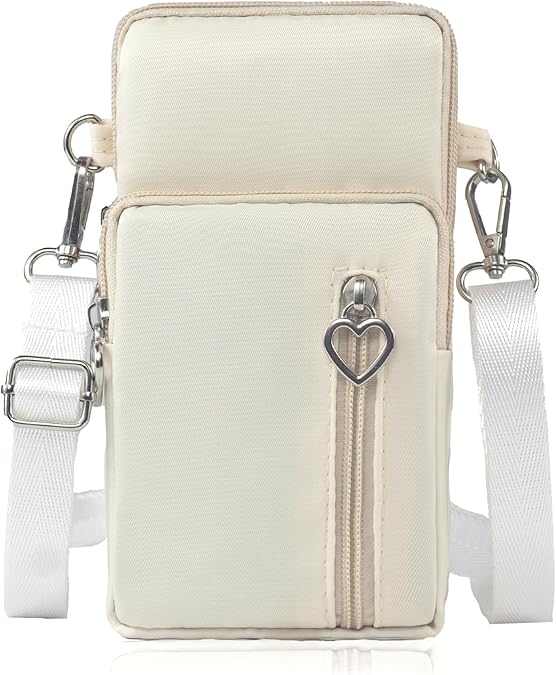 Mini Nylon Crossbody Bag for Women - Small adjustable strap
