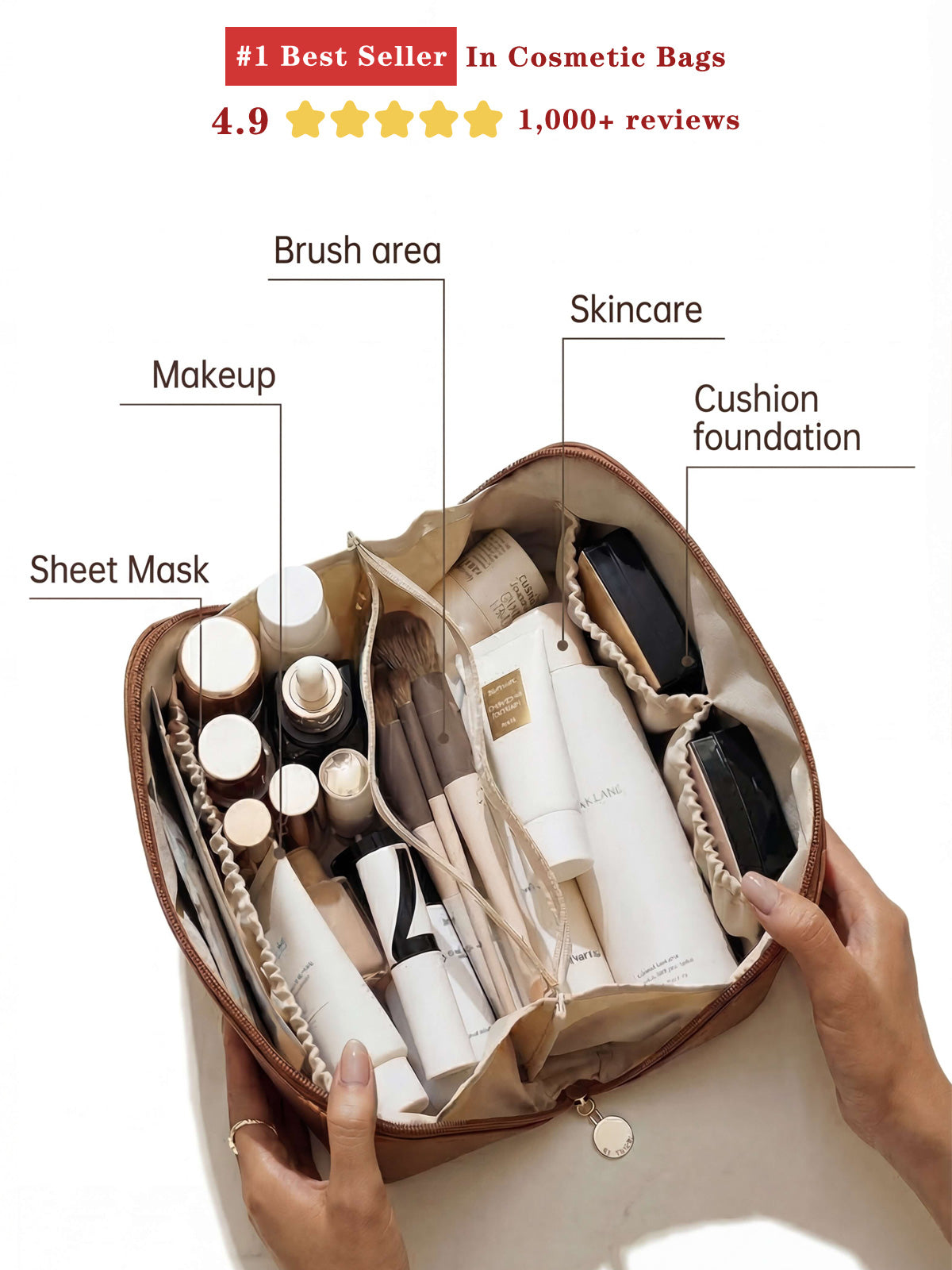 ✨NO.1 Best Seller Large Capacity Portable Travel Makeup Bag
