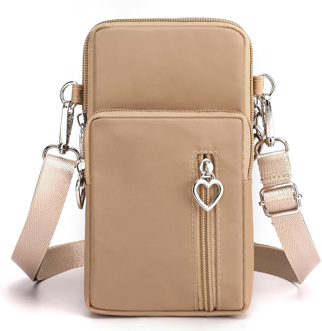 Mini Nylon Crossbody Bag for Women - Small adjustable strap