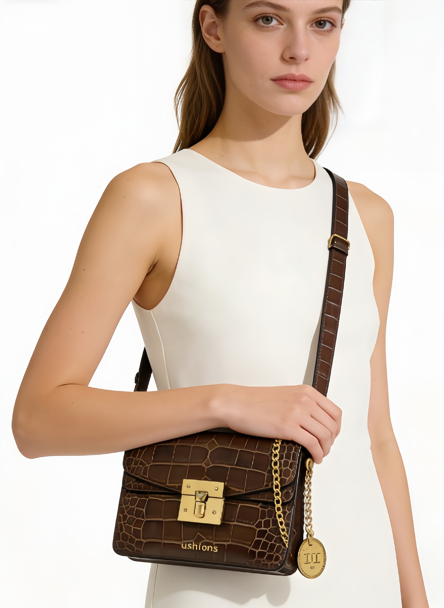 The Classic Savannah Satchel-Crocodile Bag
