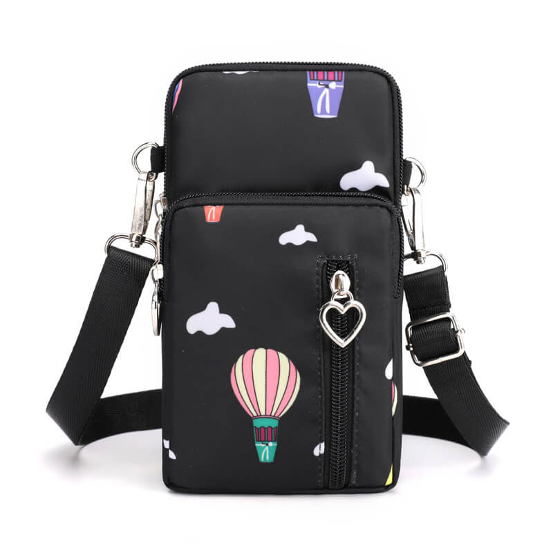 Mini Nylon Crossbody Bag for Women - Small adjustable strap