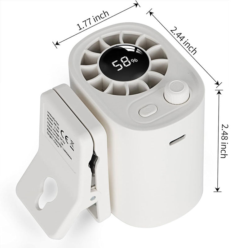 Car Clip On Fan 360° Rotation 100 Speeds Adjustable